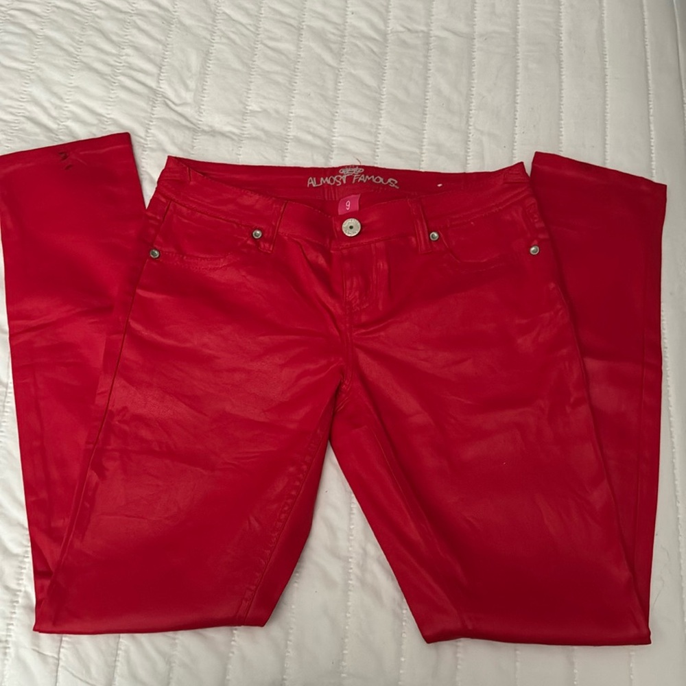 Red hot jeans